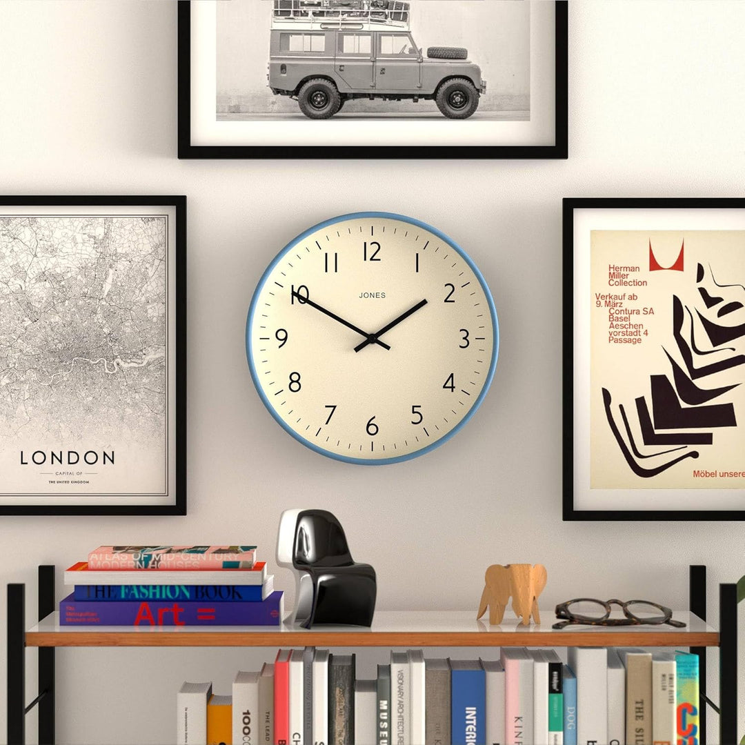 JONES CLOCKS® Studio Runde Wanduhr – Runde Uhr – Moderne Uhr – Designer Wand Uhren – Küchenuhr – Woh