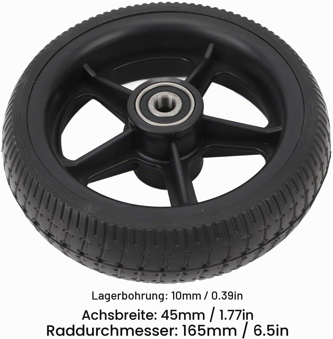 Elektroroller-Hinterrad-Baugruppe, Rutschfestes Gummi, 6,5 Zoll, Stossdämpfender Griff, Sicherheits-