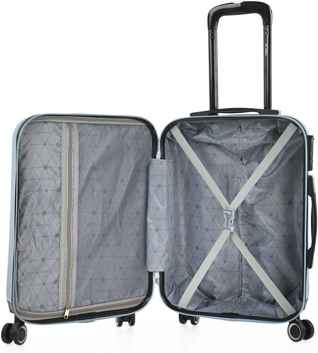 ITACA - Trolley handgepäck Cabin Trolley Koffer reisekoffer hartschalenkoffer mit zahlenschloss - Ka