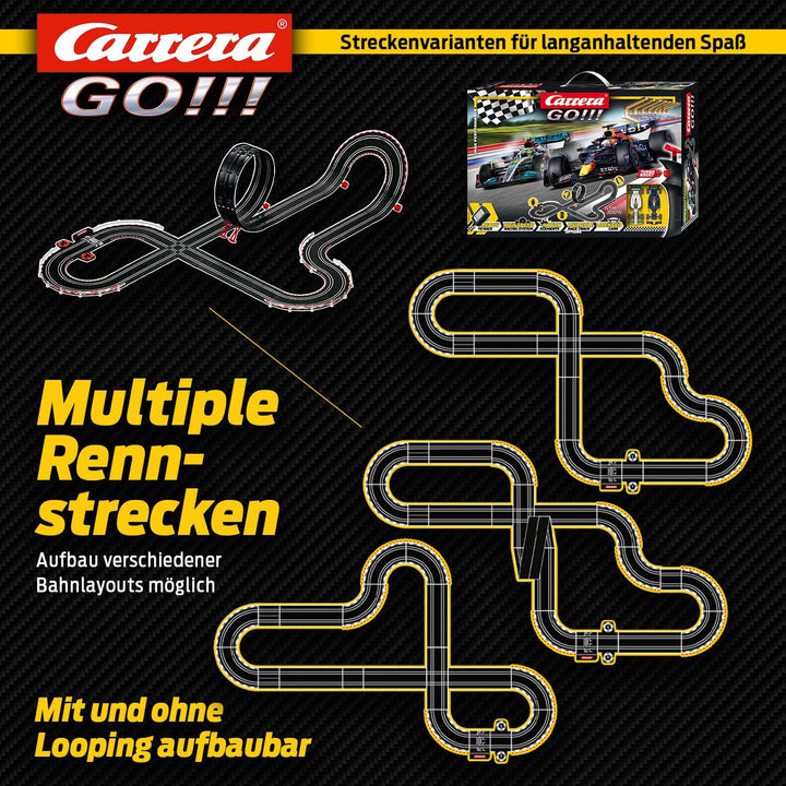 Carrera GO Max Performance Rennstrecken-Set für Erwachsene & Kinder ab 6 Jahren 6.3m Länge Rennbahne