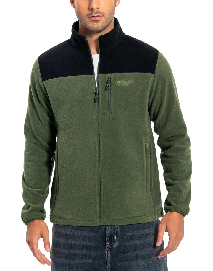 Pioneer Camp Herren Fleecejacke Full Zip Outdoor Polar Leicht Winddicht Jacke mit Reissverschluss S