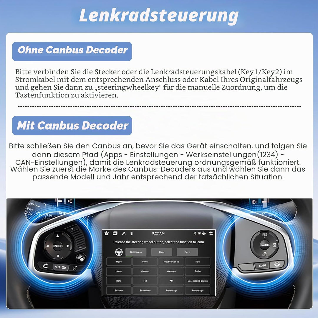 Hikity 8Cores 4G+64G Autoradio Android 15 Für Opel Astra H 2004-2008/Zafira B 2005-2015/Opel Corsa 2