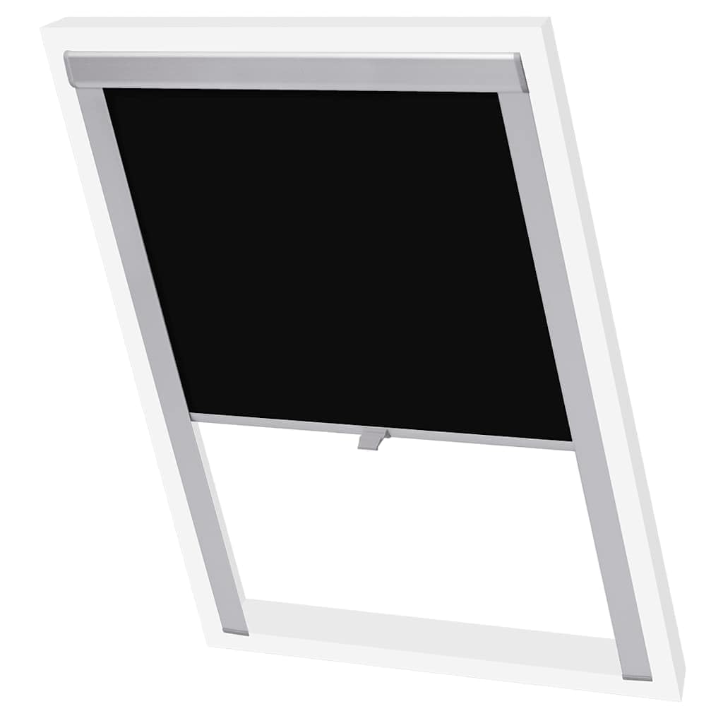 vidaXL Verdunkelungsrollo Verdunkelung Dachrollo Dachfensterrollo Schwarz F06 f06 Schwarz, f06 Schwa