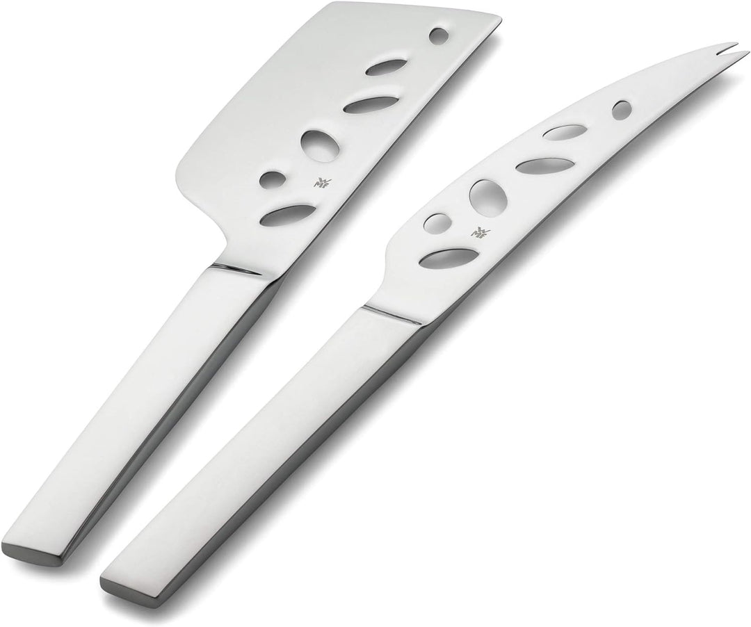WMF Käse-Set 2-teilig Käsemesser Käsebeil Nuova Cromargan Edelstahl rostfrei poliert & Käsehobel 24