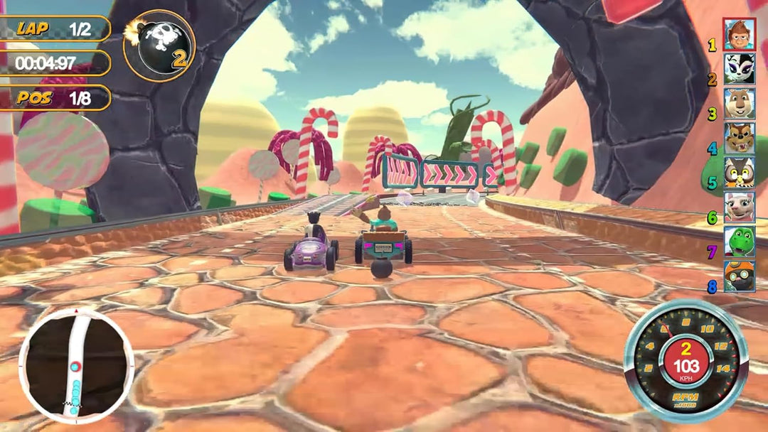 ANIMAL KART RACER 2 - Familien Rennspiel für Switch