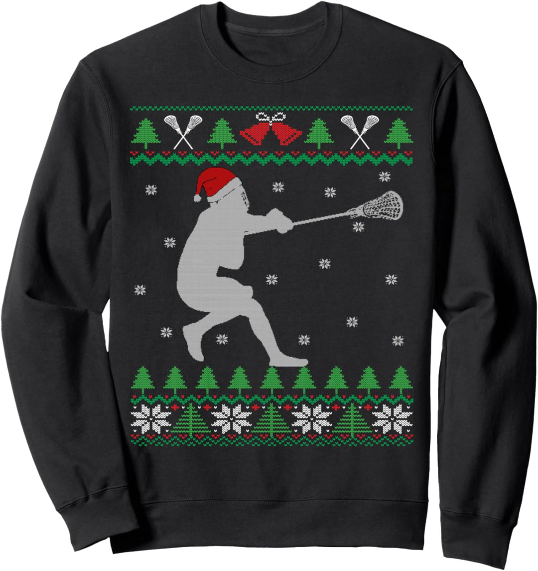 Lacrosse Players Ugly Christmas Sweatshirt