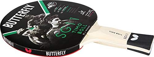 Butterfly Timo Boll SG11 Tischtennisschläger + 3*** ITTF R40+ Tischtennisbälle | Tischtennisschläger