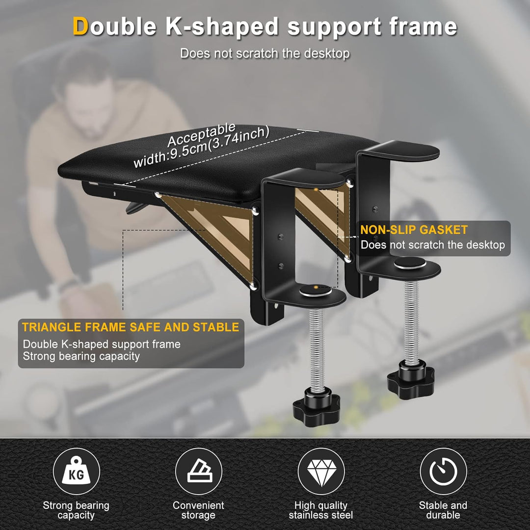 Giecy Armauflage schreibtisch Extender, Ergonomische faltbare Computertisch Armlehnenstütze Armlehne