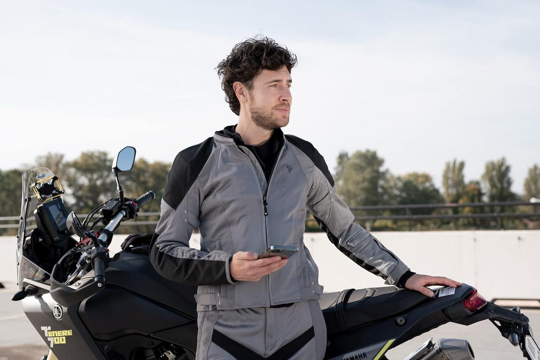 SHIMA JET Motorradkombi Herren - Atmungsaktive Sommer Mesh Motorcycle Stadt Textiljacke Männer mit W