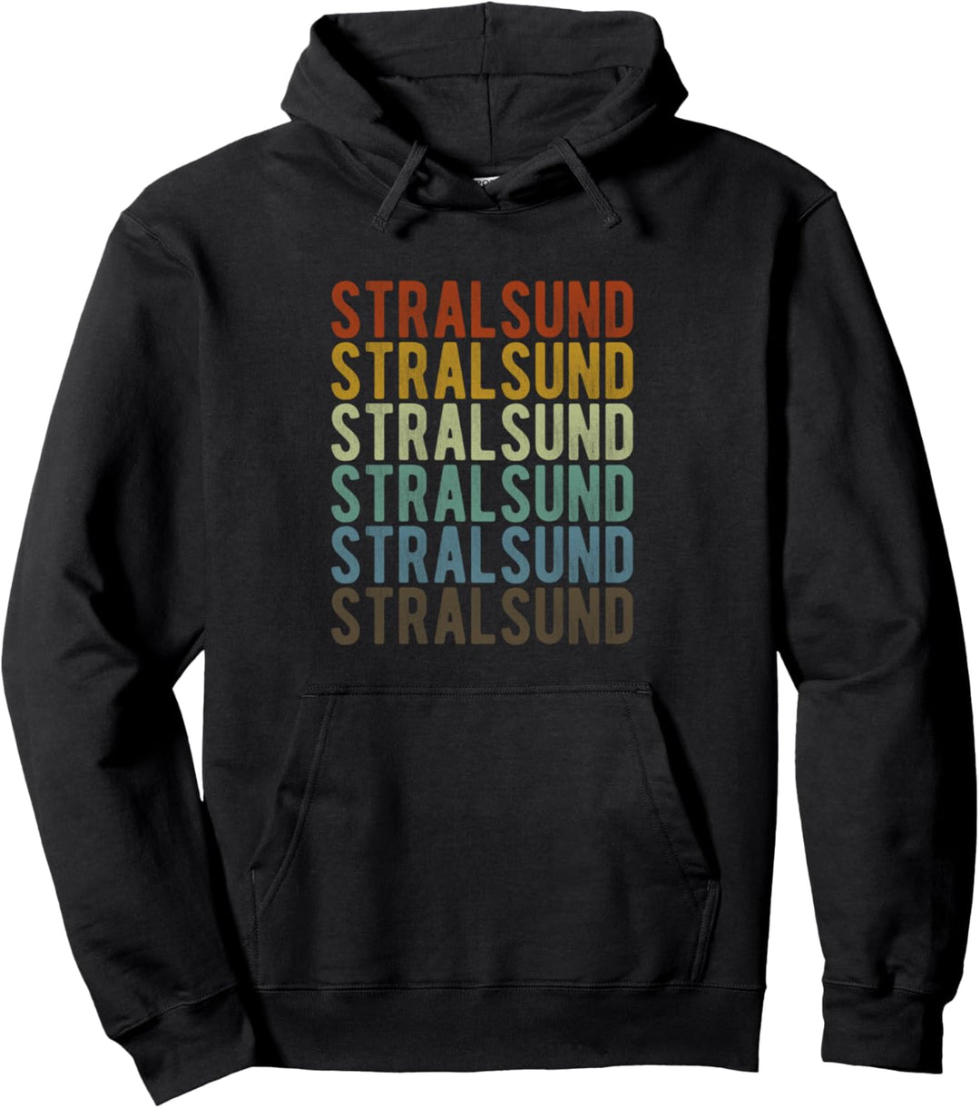 Stralsund Stadt Retro Vintage Pullover Hoodie