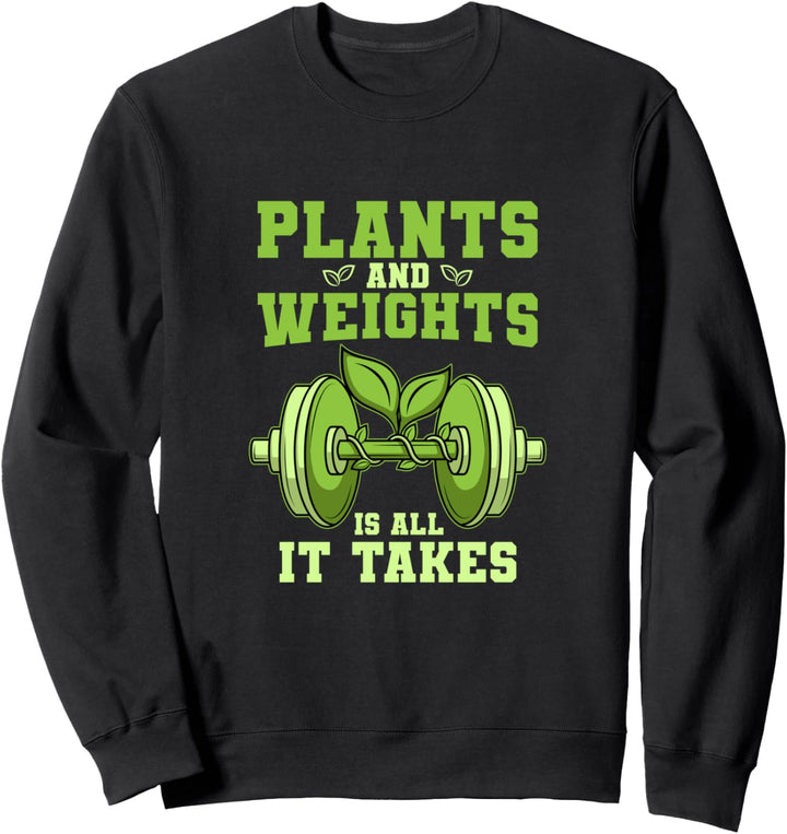 Veganer Vegetarier Vegan Vegetarisch Fitness Gewicht Workout Sweatshirt