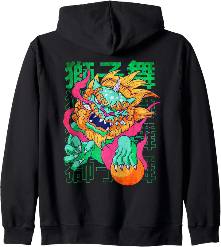 Chinesische Futterhunde Shi Shishi Fu Hundewächter Löwe Kapuzenjacke