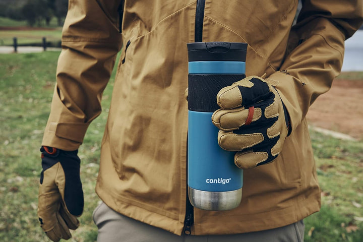 Contigo Byron 2.0 Thermobecher, Edelstahl Isolierbecher mit Snapseal Verschluss, Kaffeebecher to go,
