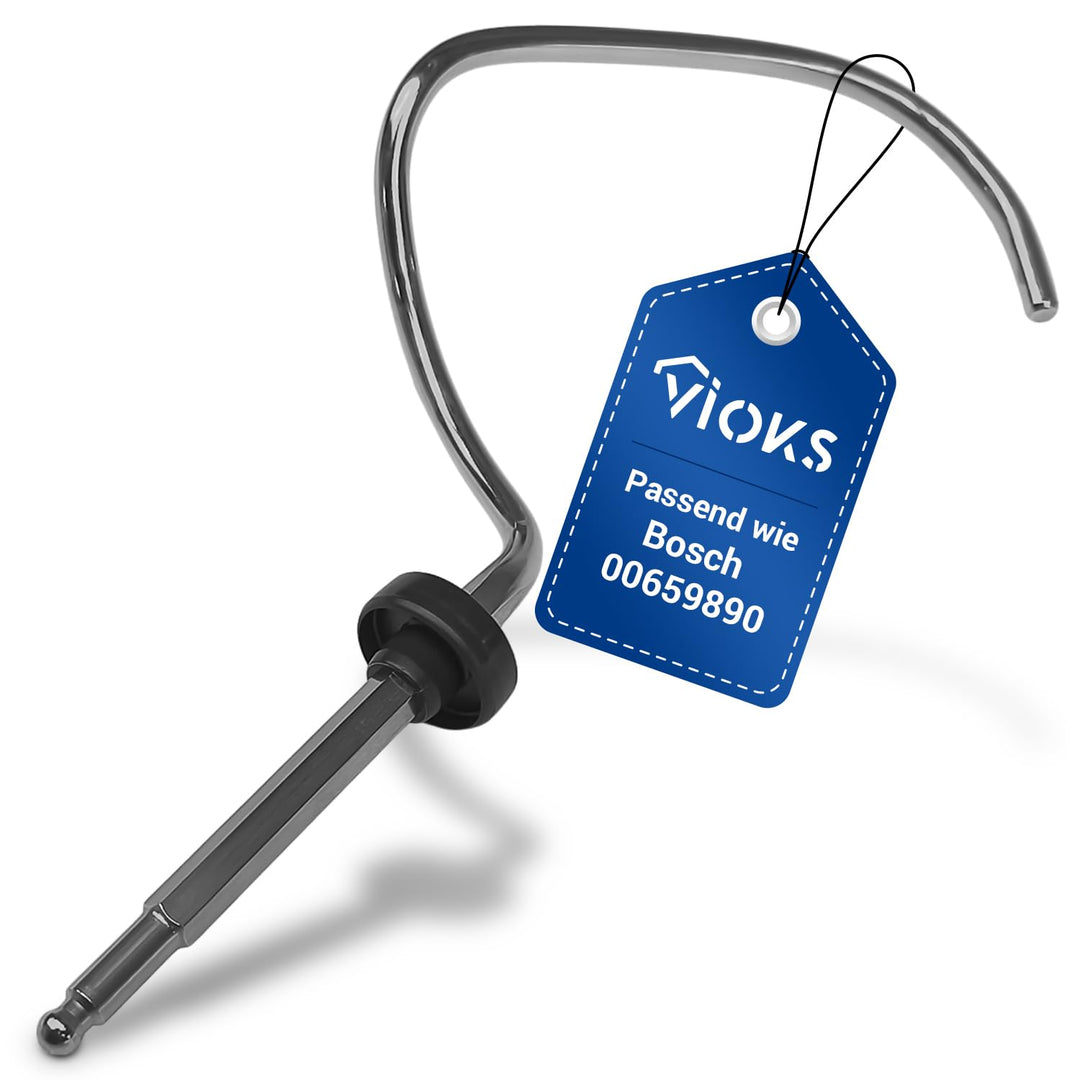 VIOKS Knethaken Ersatz für Bosch 00659890 659890 Rührhaken Rühraufsatz Rührer Knetwerkzeug Küchenmas