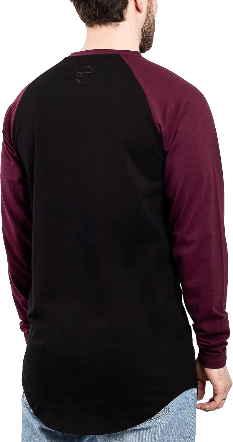 Blackskies Side Zip Langarm T-Shirt | Langes Oversize Fashion Basic Longsleeve Herren Longshirt Long