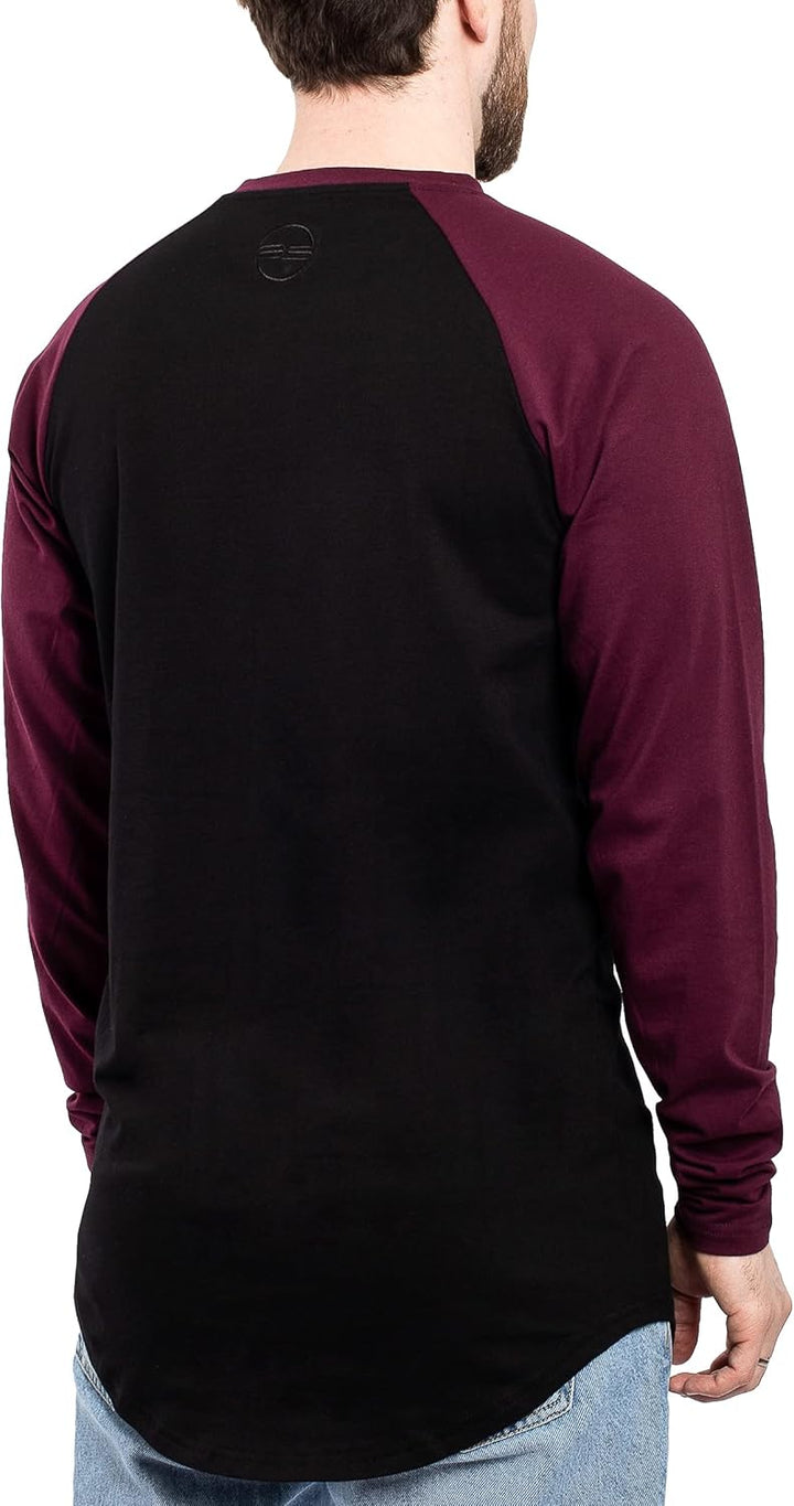 Blackskies Side Zip Langarm T-Shirt | Langes Oversize Fashion Basic Longsleeve Herren Longshirt Long