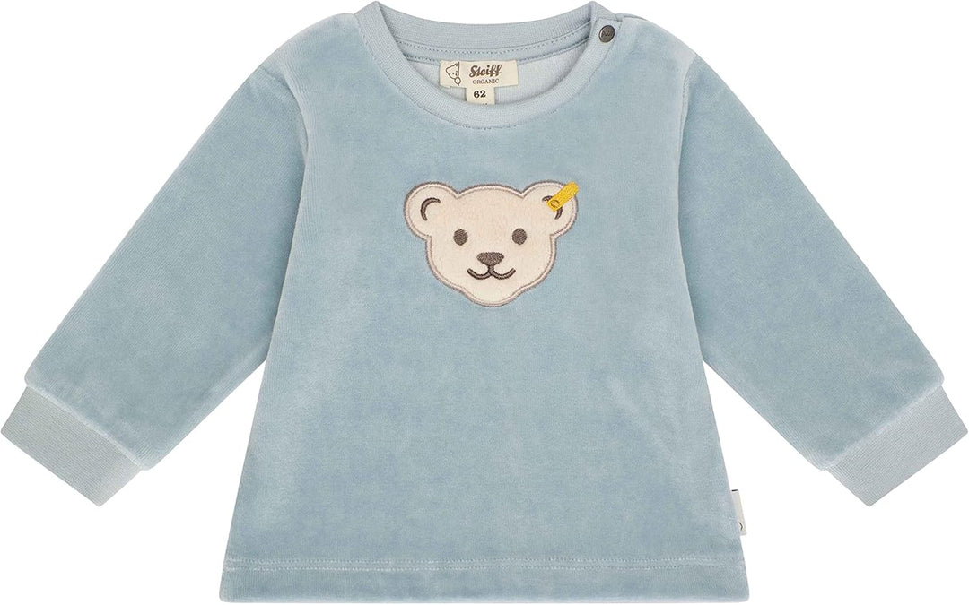 Steiff Unisex Baby Kapuze Sweatshirt 68 Celestial Blue, 68 Celestial Blue
