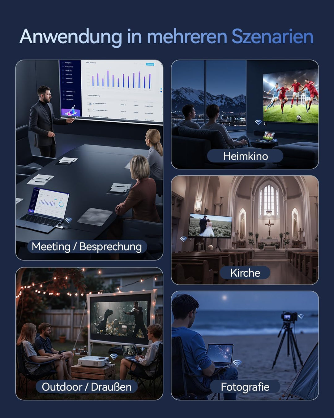BRAIDOL Wireless HDMI Transmitter and Receiver, HDMI Funkübertragung 4K 100M/328FT, 5G Tragbarer HDM