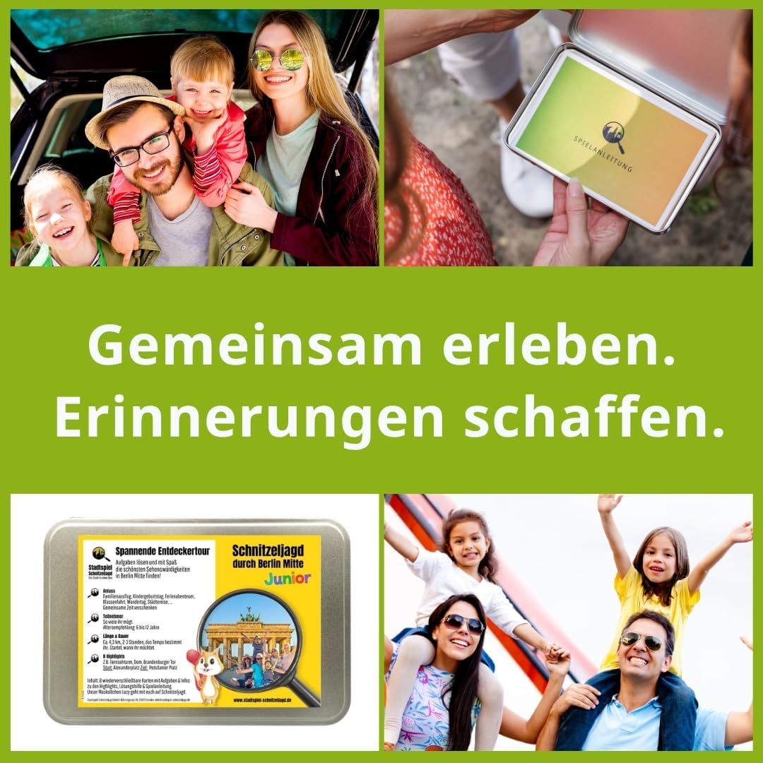 Stadtspiel Schnitzeljagd Berlin Mitte für Familien - Entdeckertour | Familien-Stadtrallye mit Maskot