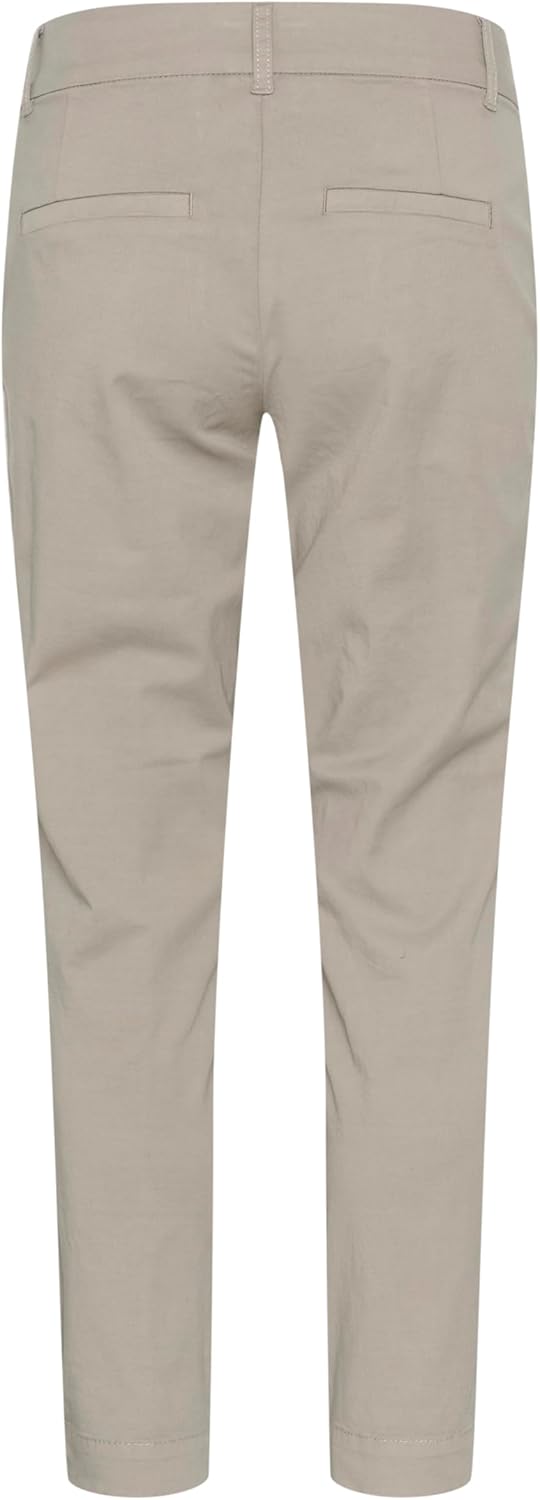 KAFFE Hose KAmette Damen Hose Elegant Elastische Taille Casual Anzughose 34 Elephant Skin, 34 Elepha