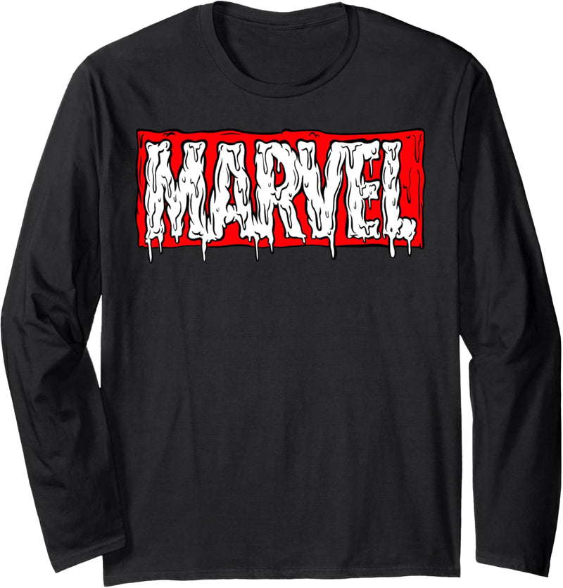 Marvel Melting Drip Logo Langarmshirt