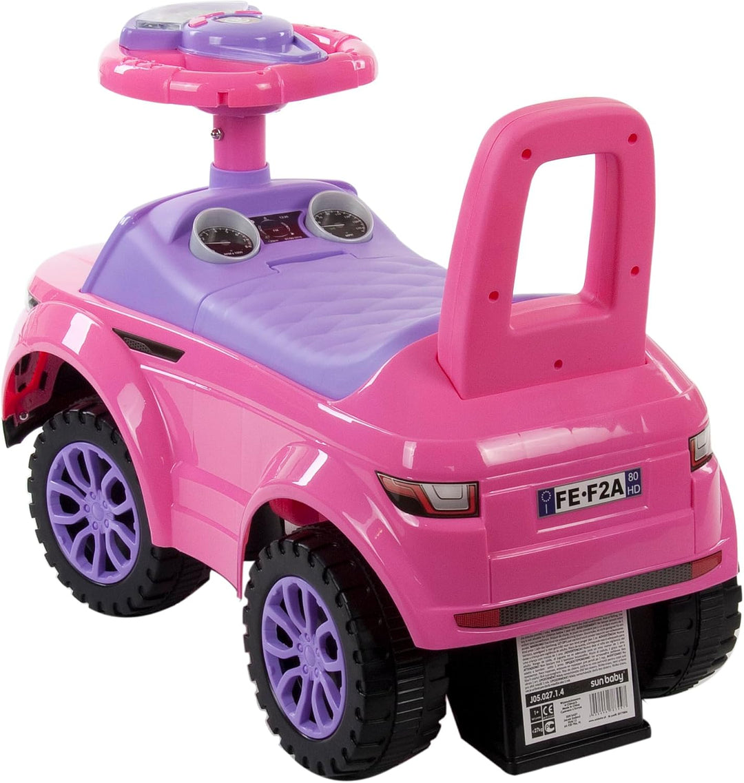 Rutschauto ab 1 Jahr, Bobbycar, Knderauto ab 12 Monaten, Baby Auto, Lauflernhilfe mit Hupe und Motor