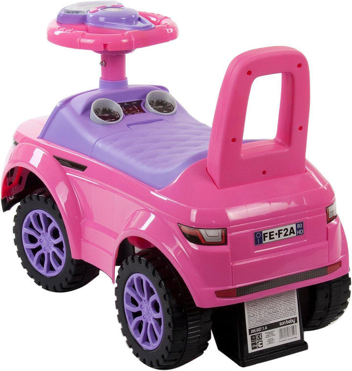 Rutschauto ab 1 Jahr, Bobbycar, Knderauto ab 12 Monaten, Baby Auto, Lauflernhilfe mit Hupe und Motor