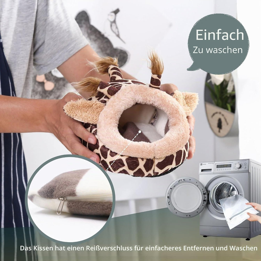 JanYoo Kleintierhöhle für Chinchilla, Igel, Meerschweinchen, Käfigzubehör, Spielzeug, für Bartagame,