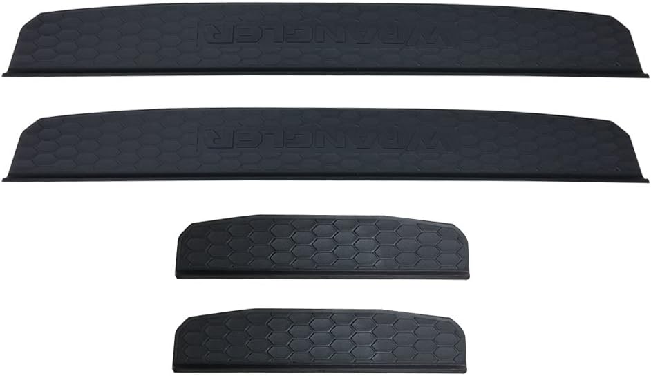 SXMA Einstiegsleisten für JEE P Wrangler JL JLU 2018 2019 2020, Türschwellenschutz Schwarz Aussenzub