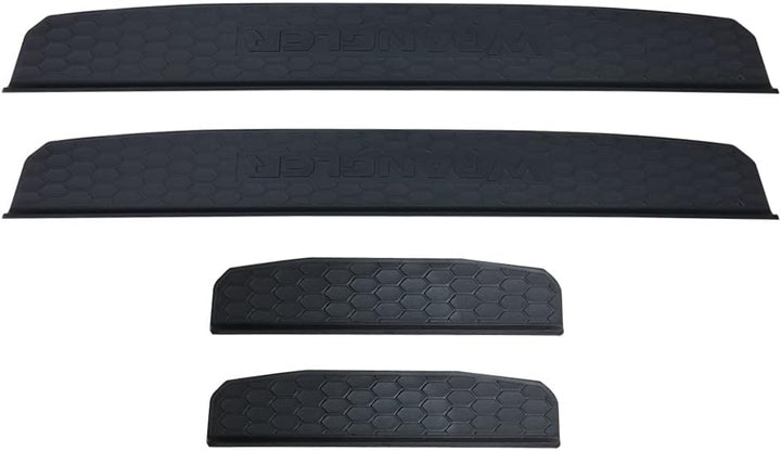 SXMA Einstiegsleisten für JEE P Wrangler JL JLU 2018 2019 2020, Türschwellenschutz Schwarz Aussenzub