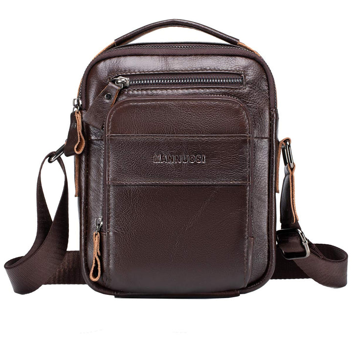Herren Schultertaschen business freizeit reise Henkeltaschen echtleder vintage Handtaschen Braun, Br