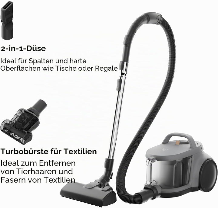 Electrolux Animal 500 EL51A2UG Staubsauger TurboTextile und AllFloor Kopfhörer, 99,99% Staubsaugeref