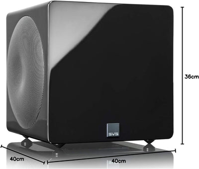 SVS 3000 Mikroversiegelter Subwoofer mit voll aktiven Dual-Treibern (20,3 cm (8 Zoll), Piano Gloss B