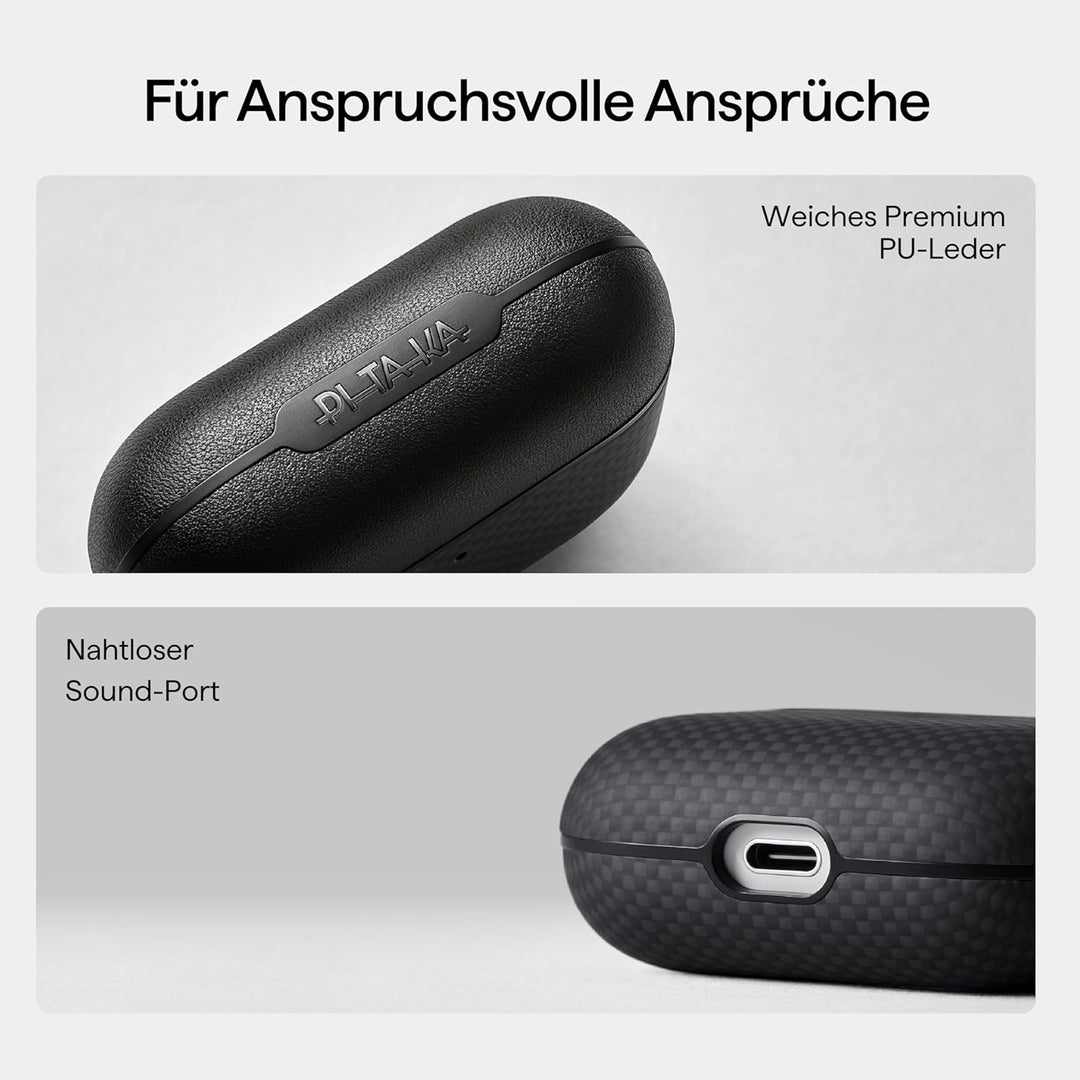 pitaka Hülle für AirPods Pro 3 2025 Magnetische Schutzhülle Kompatibel mit Magsafe mit Rundumschutz