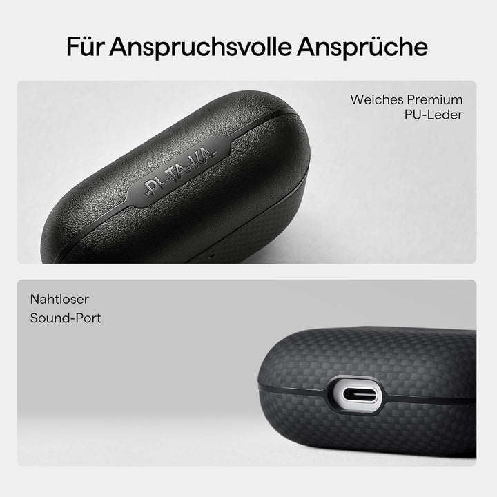 pitaka Hülle für AirPods Pro 3 2025 Magnetische Schutzhülle Kompatibel mit Magsafe mit Rundumschutz