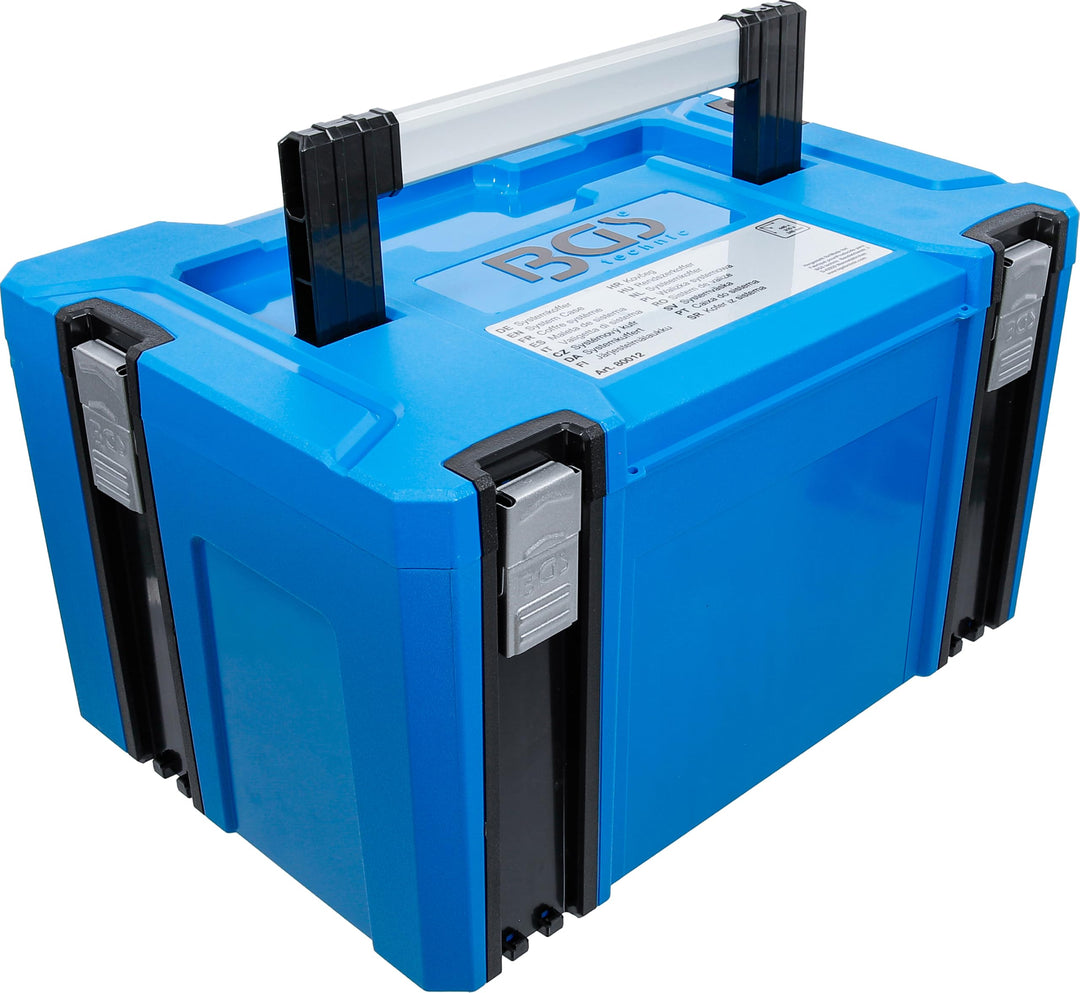 BGS 80012 | Systemkoffer Grösse L für Werkzeug | ABS-Kunststoff | stapelbar Systemkoffer | Grösse L,