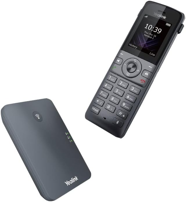 Yealink W73P DECT IP Telefon System (W70B Basis + W73H Handset) Schwarz W73P (Basis W70B und W73H Mo