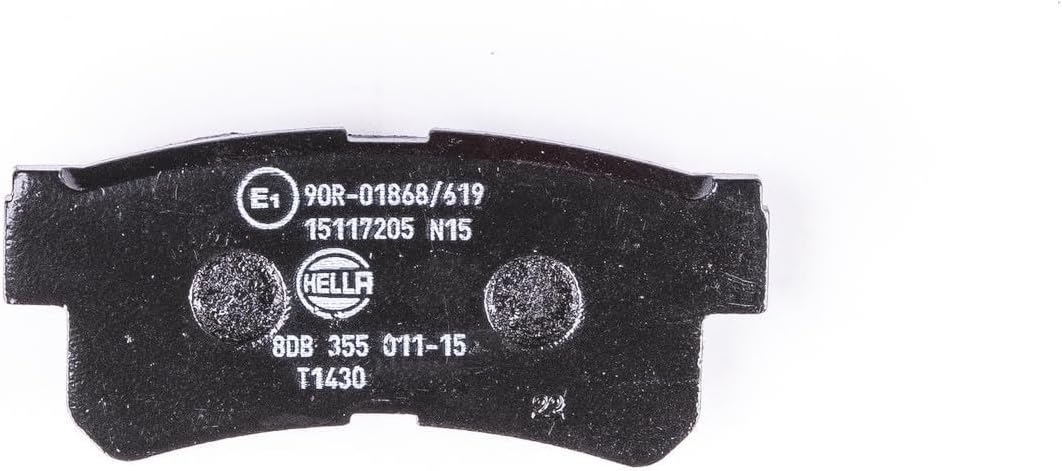HELLA PAGID 8DB 355 011-151 Bremsbelagsatz - T1430 - Dicke/Stärke: 15.2mm - Bremssystem: Akebono - m