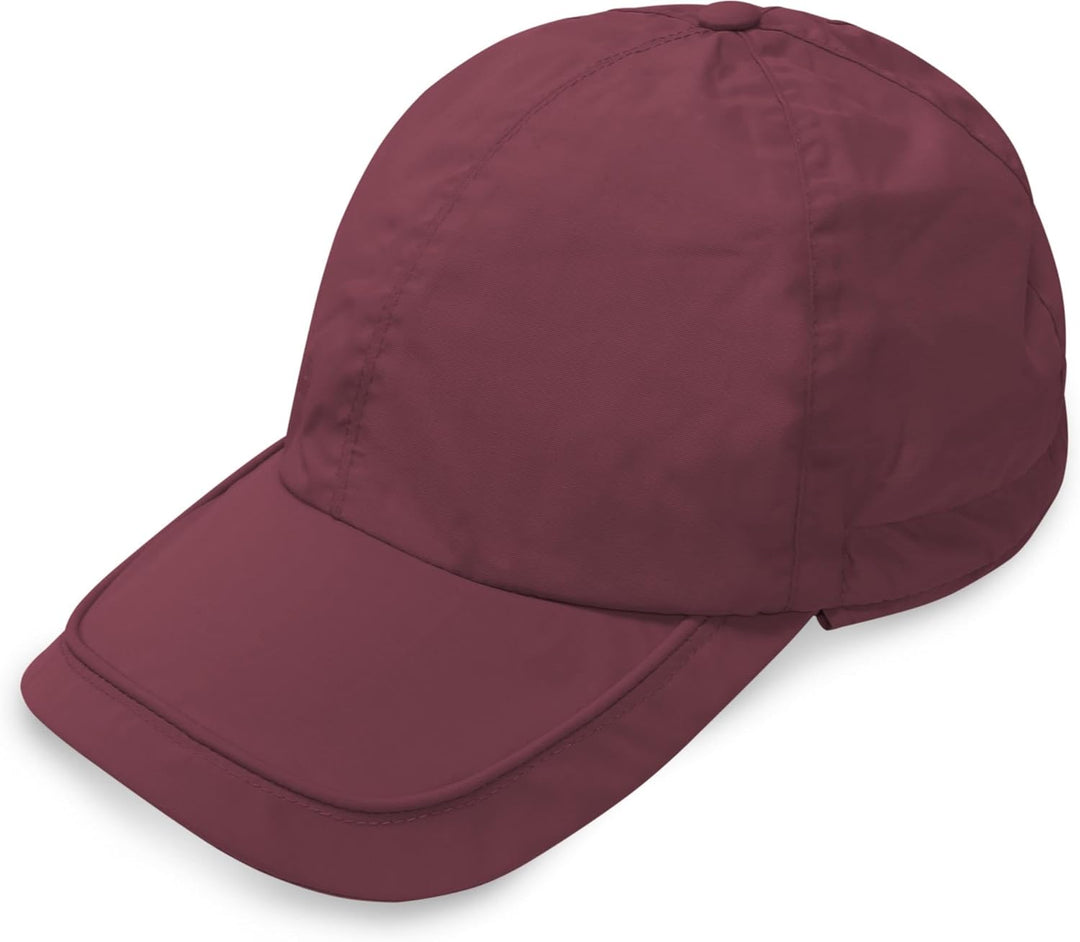 normani Regenmütze Cap verstellbar mit Ohrenschutz 100% Wasserdicht (S-3XL) Bordeaux 57, Bordeaux 57