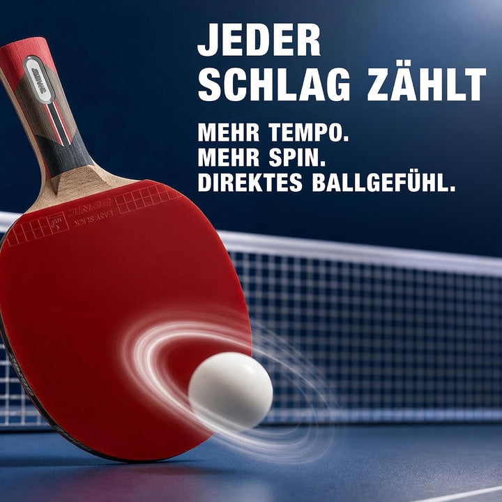 Donic-Schildkröt Tischtennisschläger Top Team 900, AVS & PLS-Griff, 2,0 mm Schwamm, Alpha Slick - IT