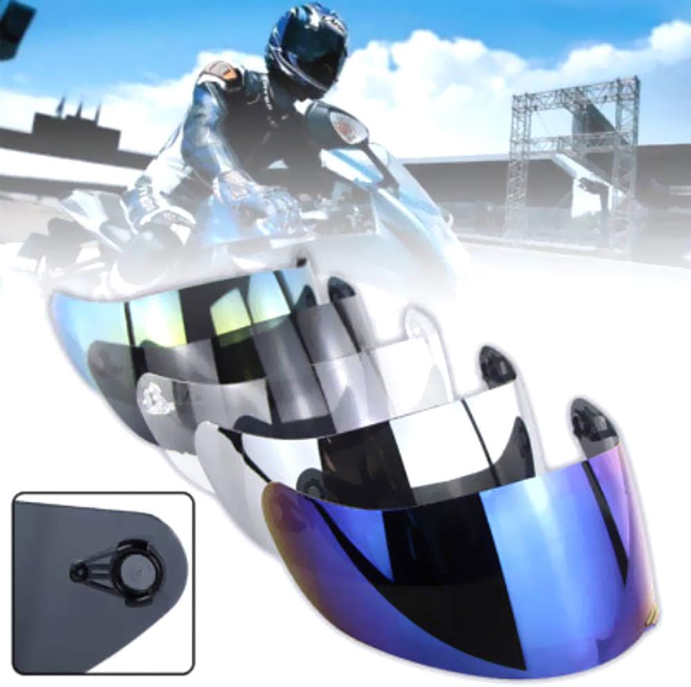 Shkalacar Motorrad Windschutz Helm Objektiv Visier Vollgesichts Helmvisier Ersatz für AGV K1 K3SV K5