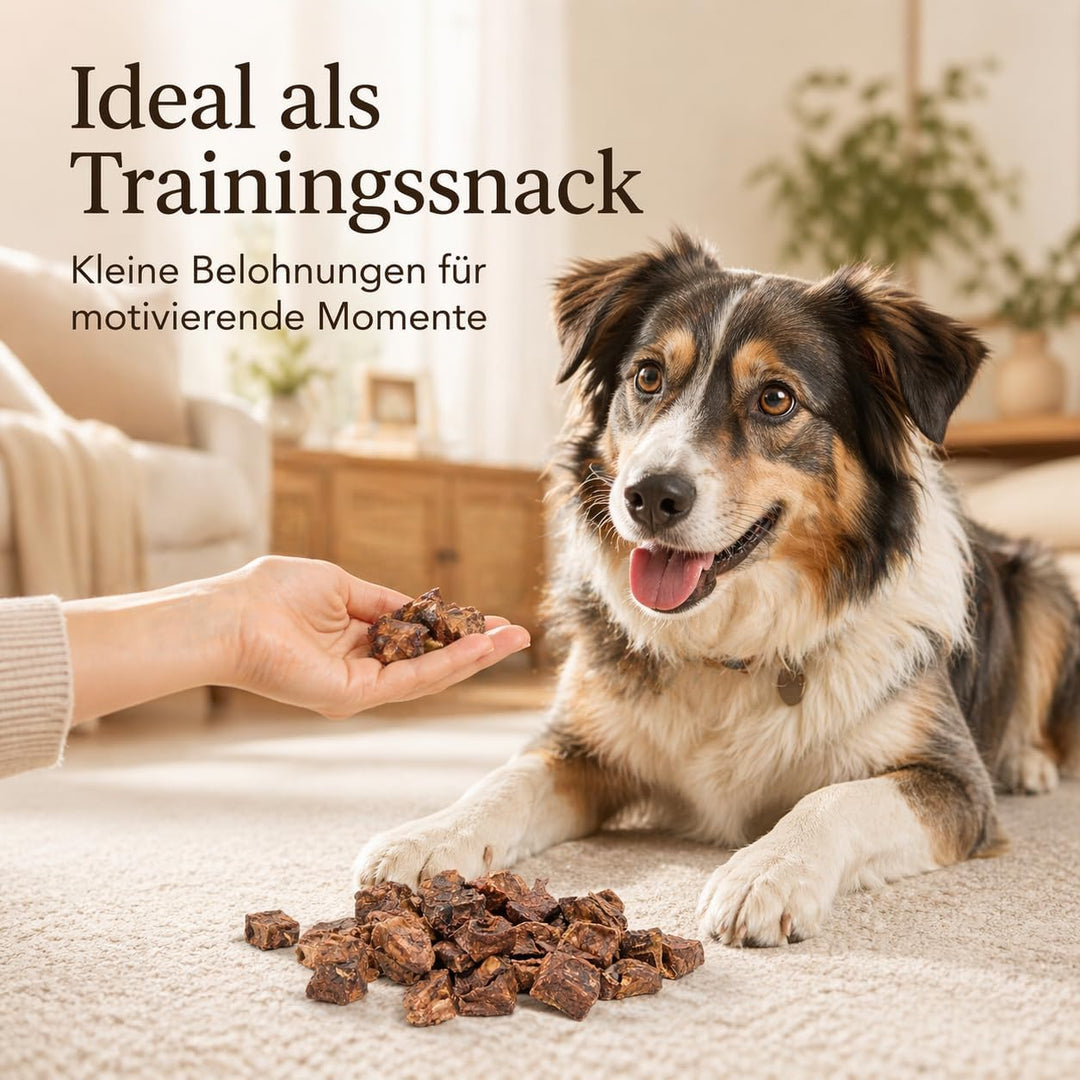 123...Hund dabei! - Rinder-Lungenwürfel 5kg - XXXL-Sparpaket - Vorratspaket - Trainingshappen - getr