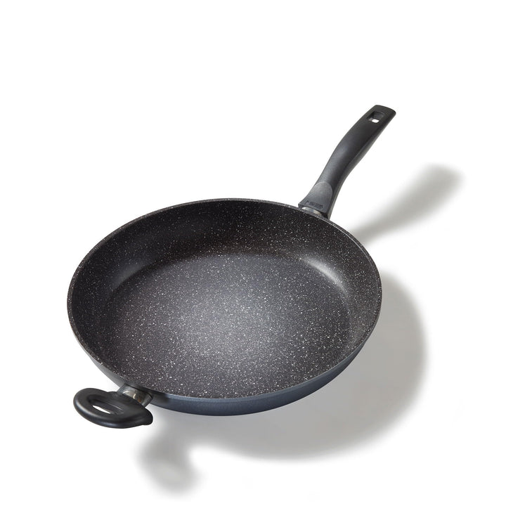 STONELINE Bratpfanne 32 cm, Pfanne Induktion geeignet, Pfanne mit echten Steinpartikeln beschichtet,