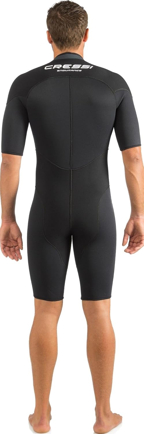 Cressi Endurance Man Shorty Wetsuit 3mm - Neopren Shorty 3mm Für Männer Taucher Und Schnorchler, Sch