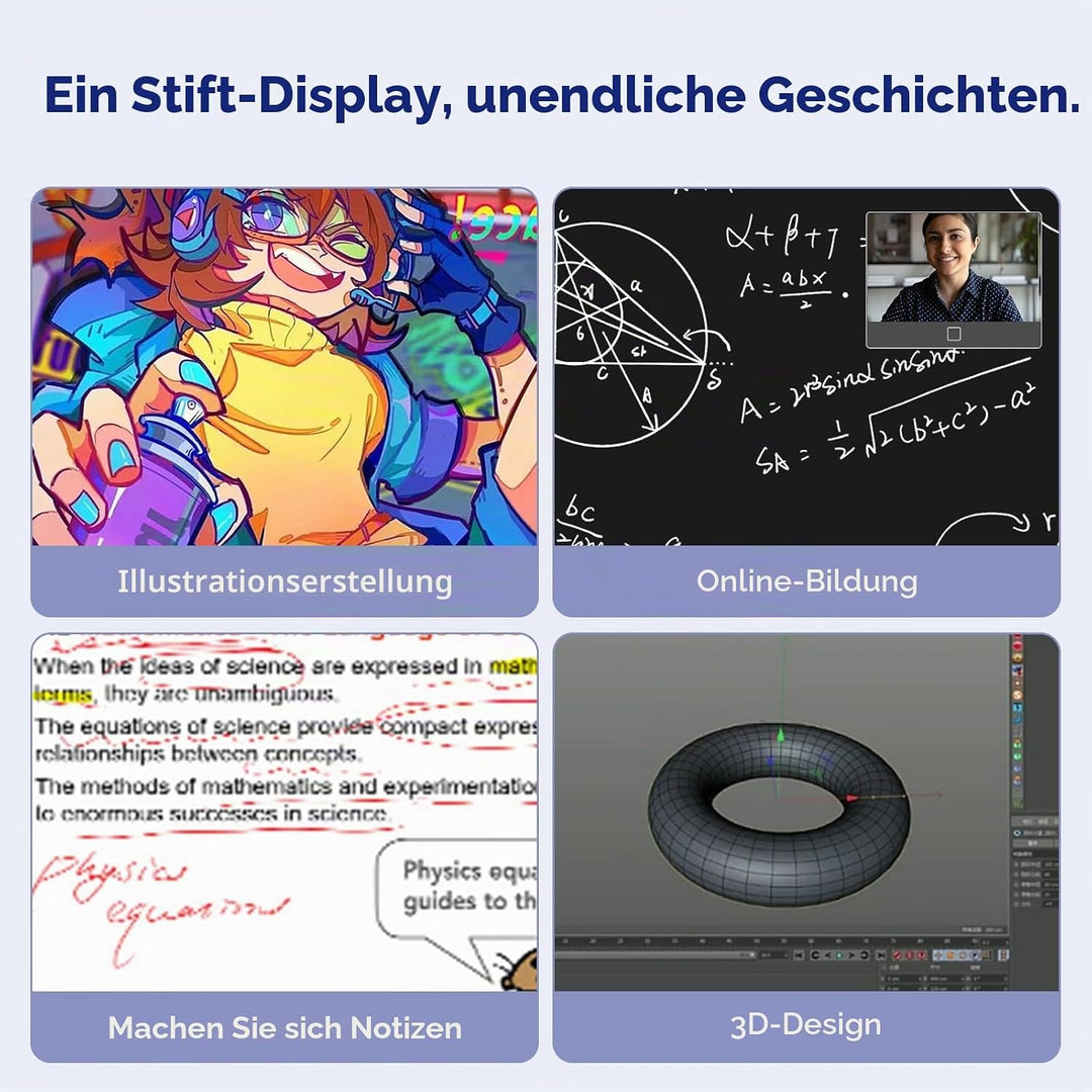 GAOMON PD156PRO 15,6 Zoll laminiertes Grafik-Display mit Full-HD-Display (1.920 x 1.080), Batterielo
