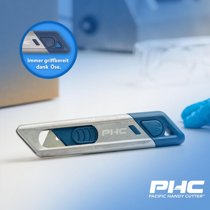 PHC Auto-Retract Metti™ MD Sicherheitsmesser • Automatischer Klingenrückzug • Metall detektierbares