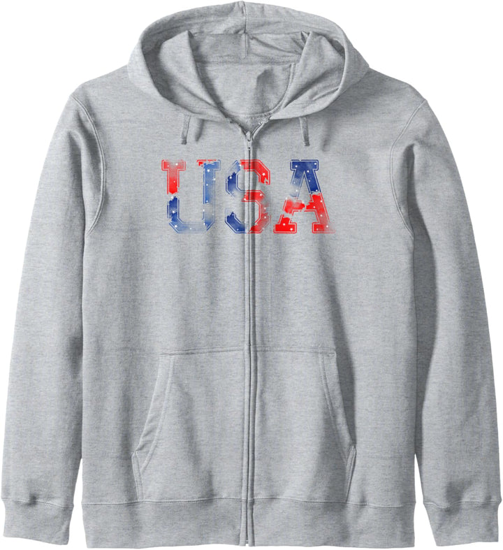 Trendy USA Watercolor Kapuzenjacke