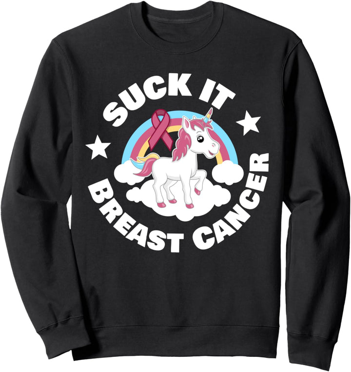 Brustkrebs Kann Mich Mal Einhorn Sweatshirt