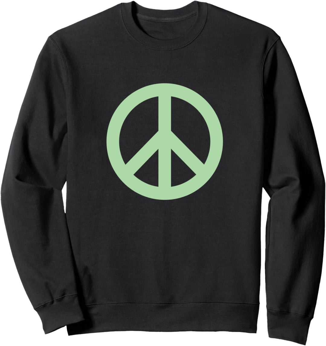 Make Peace Not War - Peace Logo in Grün Sweatshirt