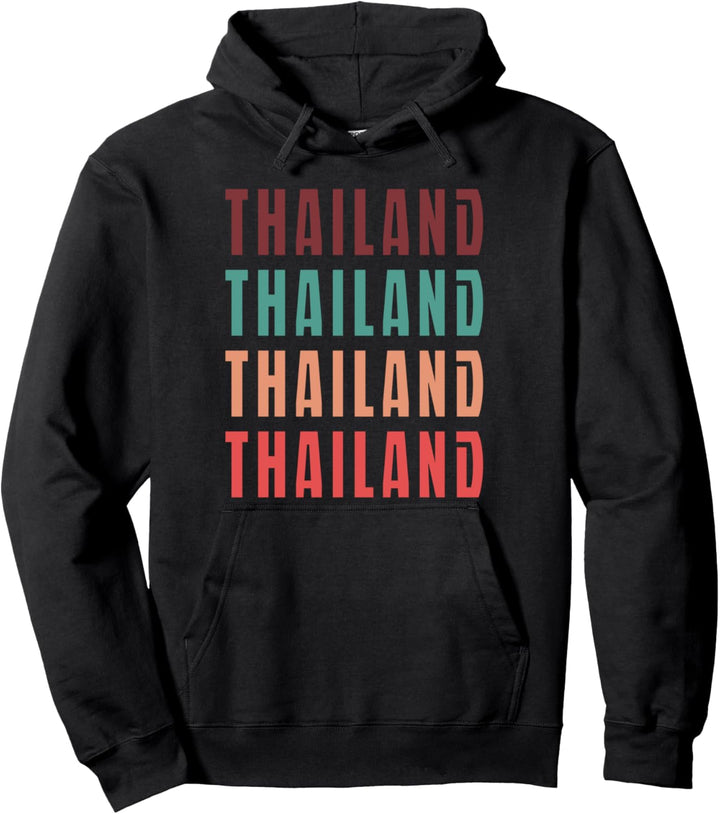 Thailand Thailand Thailand Thailand Vintage Retro Pullover Hoodie
